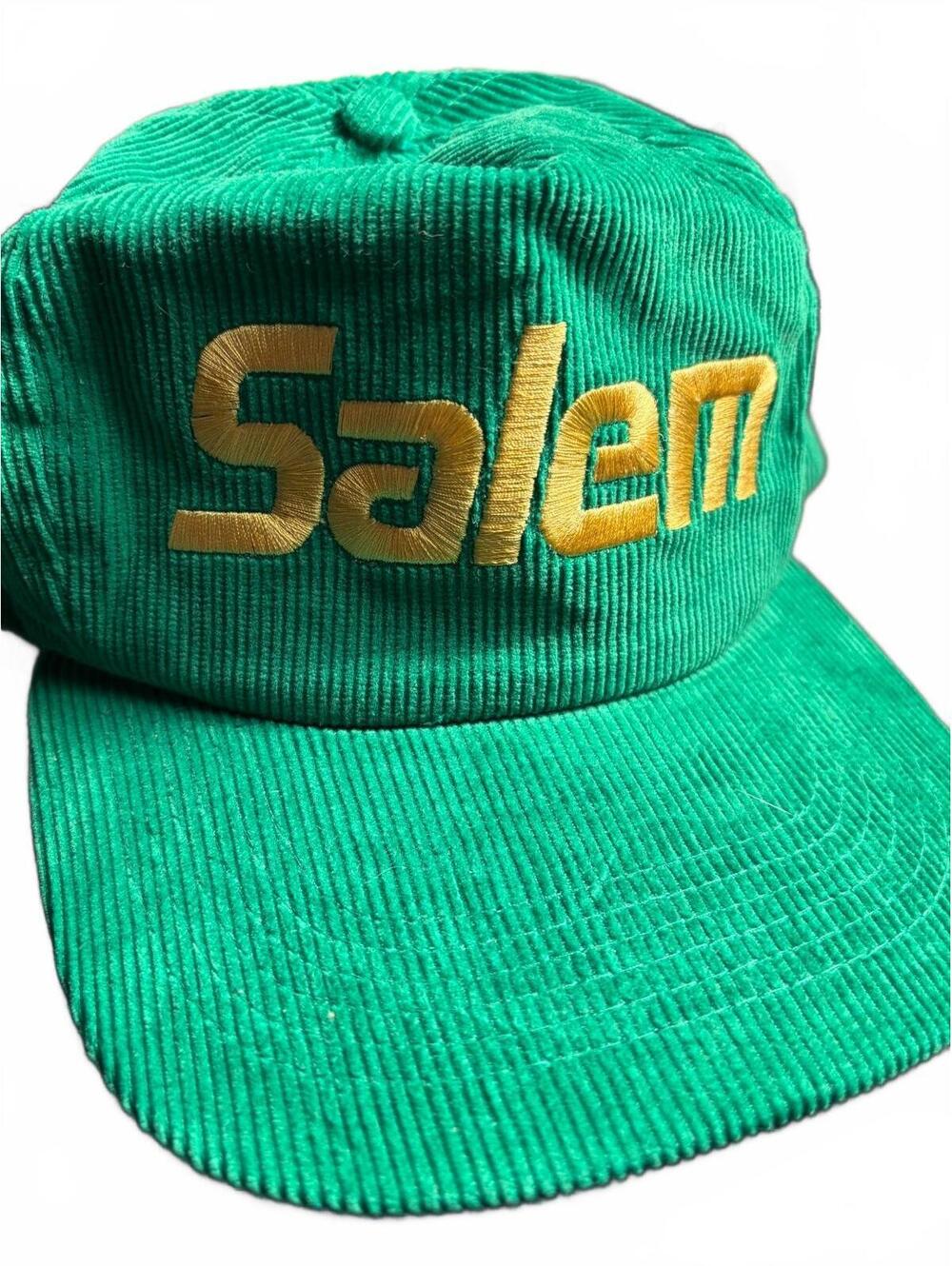 Green Corduroy Salem Snapback Hat Made in China